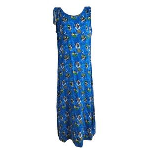 Vintage 90s Disney Mickey Minnie Hawaiian Tank Dress